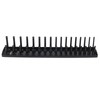 3PCS 1/4in 3/8in 1/2in Socket Holder Organizer Black Multifunctional Storage
