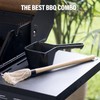 Cast Iron Sauce Pot with BBQ Mop Brush – Small