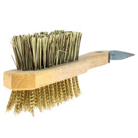 Horse Grooming Kit Hoof Pick and Equestrian Bristle Brush - Stiff Steel Wire Horse Brush Perfect Horse Gifts - Complete Equine Hoof & Horseshoe Care Set