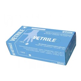 GÉNIA Guantes Examen Desechables Vetril Veterinario Libre De Polvo