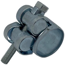 1x Lumonic Joint Bolt Clamp 20-22 mm Galvanised Exhaust Clamp for Construction Cars Trucks