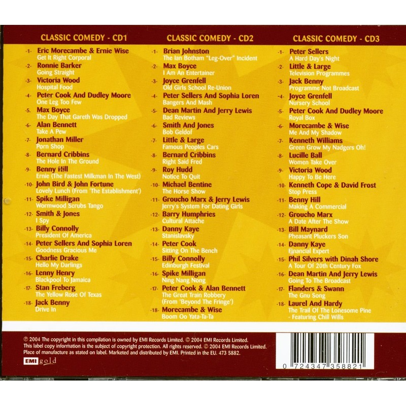 The Classic Comedy Box [3CD Box Set]