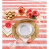 8-Count Glitz Round Placemats with Glitter Border, Gold