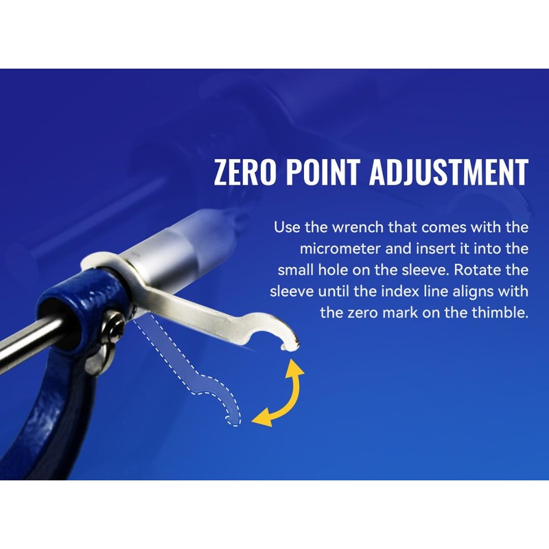 HFS(R) 2-3" Outside Micrometer with 0.0001" Accuracy, Carbide Anvil and