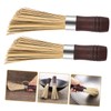 Ipetboom 2pcs Bamboo Kitchen Dish Cleaning Brush Multi Use Scrubbing