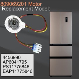 BOVZOR Compatible with Frigidaire Refrigerator Evaporator Fan Motor 809069201, Quiet Running Airflow Replacement for Kenmore and Electrolux Fridge Models, Replaces 809069206.