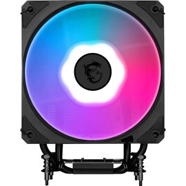 MSI MAG COREFROZR AA13 CPU Air Cooler - Direct Touch Four 6mm copper heatpipes, ARGB, CycloBlade 7, Pre-Applied Thermal Paste, Rifle Bearing Fans.