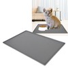 Pet Feeding Mat Silicone Waterproof Safe Raised Edge Slip Resistant