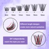 AnyFairy Lash Clusters Kit 8-18mm DIY Lash Extension Kit Wispy