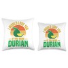 Tropical Durian Fruit Lover Durian Mix Powder Durian Throw Pillow