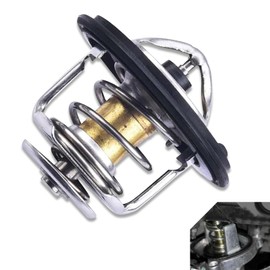 getfay 1 PC Automobile Engine Thermostat, Cooling Water Thermostat, Maintain Optimal Engine Temperature Standard Replacement Parts 19301-PAA-306 19301-PLC-315, Compatible with Honda Models (Silver)