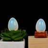Justinstones Synthetic Opalite Moonstone Glass 30mm Egg Shaped Crystal Healing