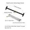 QCHENYI 2-in-1 24" Dual-Function Undercarriage Pressure Washer Cleaner, Surface Cleaner