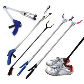 All-purpose long shoe organizer, garbage cleaning, trash tongs, multi-purpose all-purpose tongs, high-end red / 만능 긴 신발 정리 쓰레기 청소 해루질 집게, 다용도 만능집게 고급형 빨강
