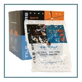 Barwalt 3/16" Regular Long Tile Spacers - 600 Pcs Box - + Shaped