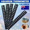 Upto 1x Aquarium Thermometer Fish Tank Sticker Temperature Strip Dual