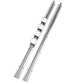 Linear Rail 2Pcs SBR16-1000mm(39.4 inch) + 4Pcs SBR16UU Linear Motion Ball Bearing Slide Blocks for Fully suppoeted Shaft Rod