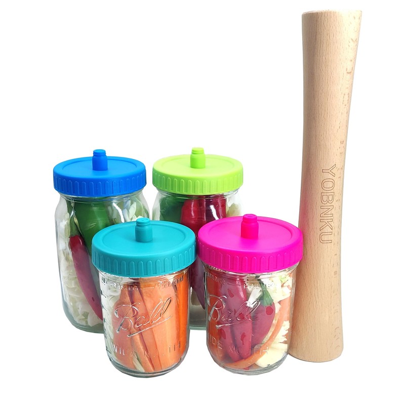 12" Sauerkraut Pounder Natural Beech Wood smasher for Fermentation Crocks