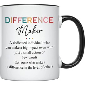 Teacher Appreciation Gifts,Teacher Gifts for Women Teachers BirthdayChristmas Gift from Students,Back to School Gift for Women Difference Maker Teacher Mugs