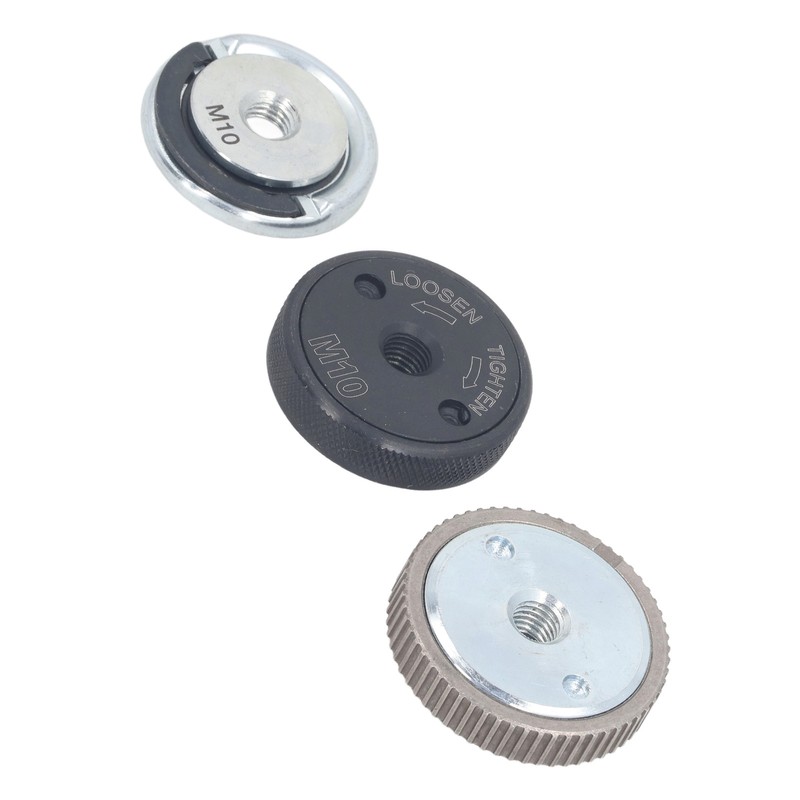 3PCS M10 Angle Grinder Flange Nut Self Locking Pressure Plate