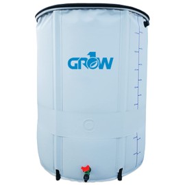 GROW1 Collapsible Reservoir Water Tank 132 Gallon Water Storage Barrel Container Portable for Garden Plants Gardening Greenhouse