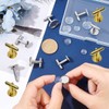 30pcs Silver Round Blank Setting Base Pad, Elite Cufflinks, Stainless