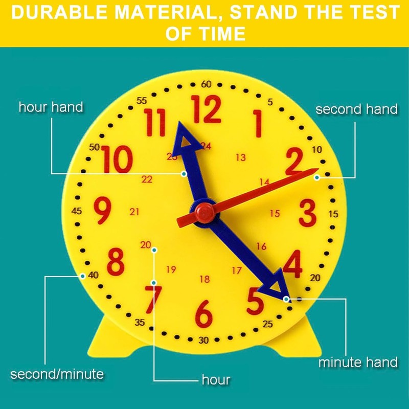 Trifletopia 1PC Learning Clock for Kids - 24-Hour Time Teaching