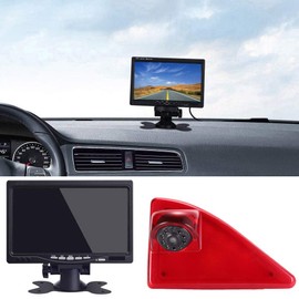HD Car Caravan Reversing System Brake Light Reversing Camera Van Roof Camera Parking Camera Parking Aid with Angle Adjustable Compatible with Opel/Vauxhall Movano/Renault Master/Nissan NV400