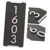 WOONEKY Elegant House Address Plaque Mailbox Plaques for Home Office