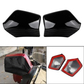Unbranded Gloss Black Left Right Mirror Back Accent For Honda Goldwing 1500 GL1500 1988-00