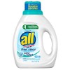 All Liquid Laundry Detergent, Free Clear with Odor Relief, 20
