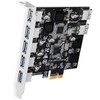 FebSmart 7-Ports Superspeed 5Gbps PCIE USB 3.0 Expansion Card for