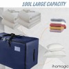 IHOMAGIC 100L Storage Bag for Bedding, Oxford Robust Foldable Underbed