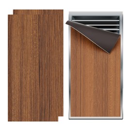 PATIKIL 16"x7.5" Magnetic Vent Cover, 2 Pack Floor Wall Air Registers Cover High Strength Magnetic Vent Blocker for Home RV HVAC Fireplace Furnace, Wood Grain Color