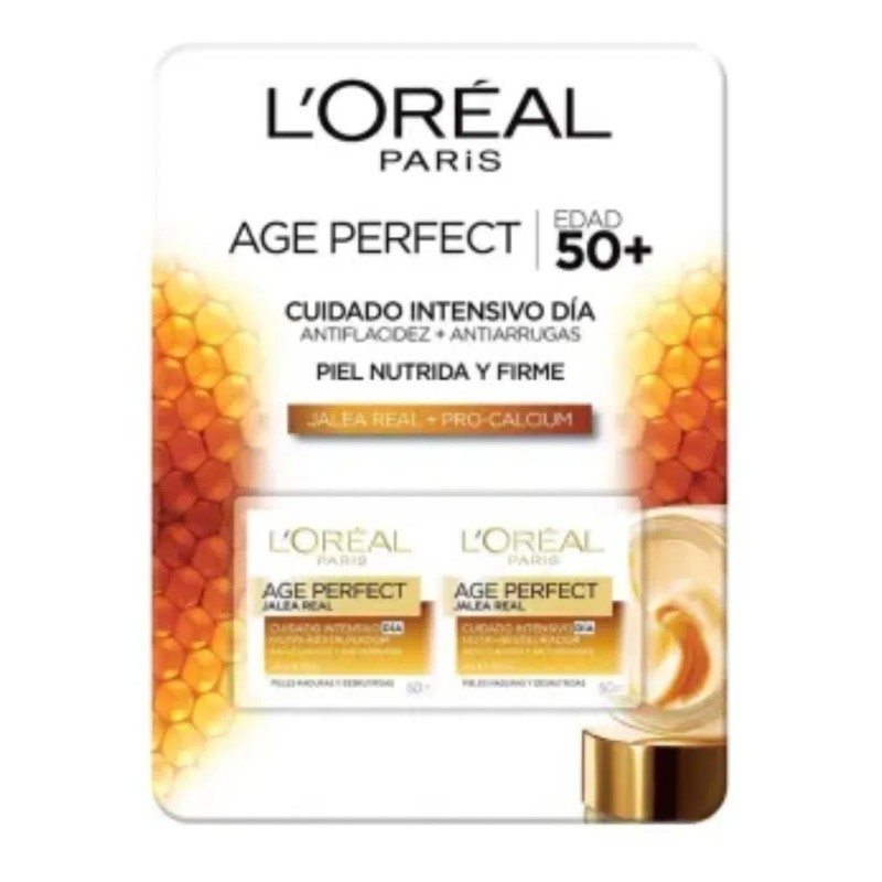 Crema Facial L'oréal Age Perfect Jalea Real 2 Pzs 50