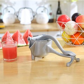 Revolution Studio Original Hand Press Manual Juice Extractor Machine, Juicer Machine for Citrus fruits, Juice Processing Machine for Orange, Lemon. Manual Squeezer, Heavy Duty, Silver