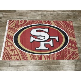 San Francisco 49ers Polynesian 3' x 5' Flag Banner Quest For 6 2024 Islander