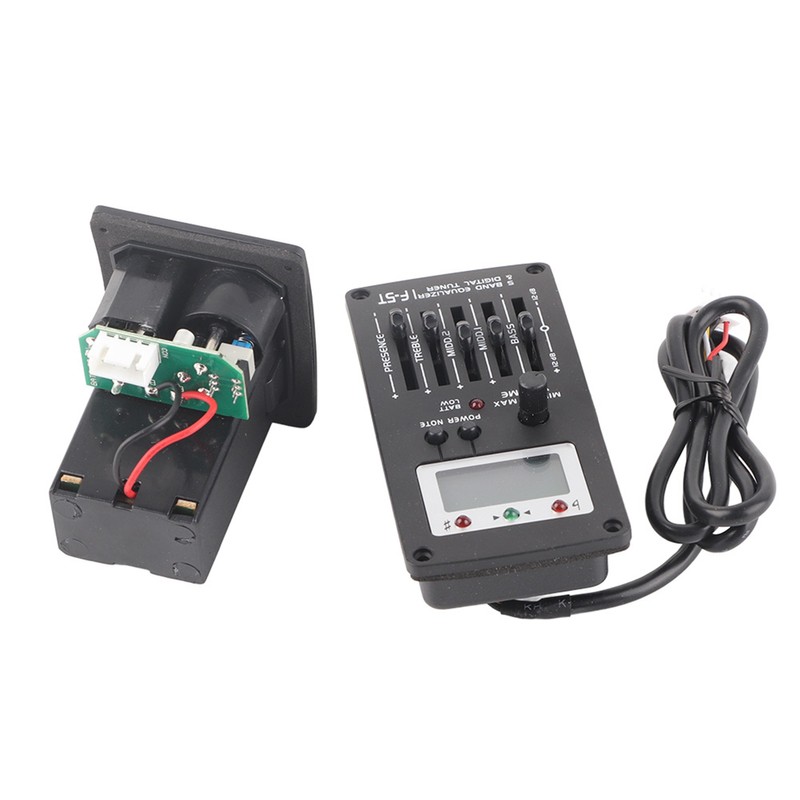 F‑5T 5 Band EQ Equalizer Pickup Tuner for Acoustic Guitar