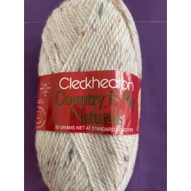Cleckheaton Country Naturals 8 Ply DK weight Wool blend yarn color 1805 Natural