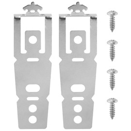 Universal Dishwasher Mounting Bracket Kit WD01X27759, 2-Piece Support Clips with Screws, Adjustable Under Counter Clips with Screws for Secure Installation, Fits Most Brands