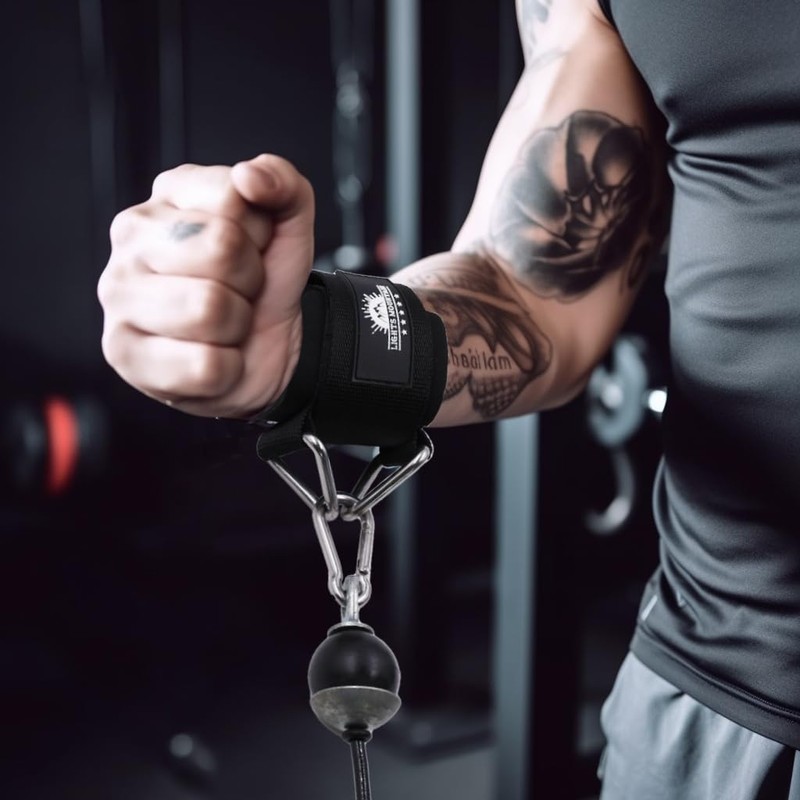 Lights Mountain Wrist Cuffs for Cable Machines – Padded &