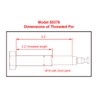 MaxxHaul 50376 Threaded Hitch Locking Pin for MaxxHaul Models 70210,