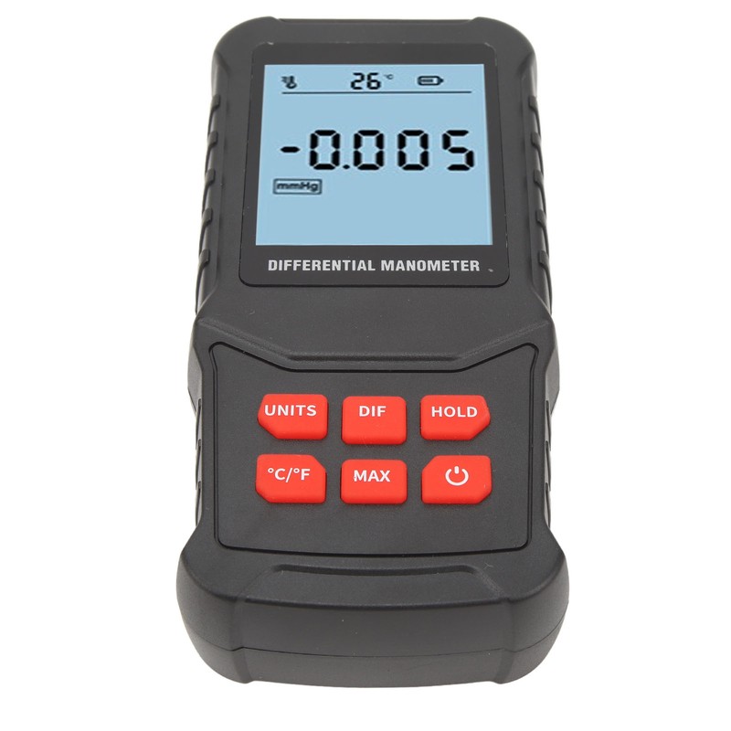 Digital Manometer 20.68Kpa High Accuracy Overload Prompt Auto Shutdown Handheld