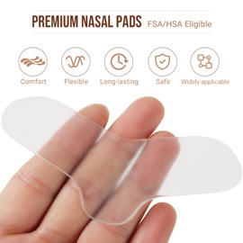 (10-Pack) Calvana CPAP Nose Pads, Universal Fit for Most CPAP Masks, Enhanced Comfort for Sleep Therapy, Reusable Up to 15 Times, Reduces Pressure and Skin Irritation, Latex & Silicone Free