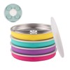 Elk and Friends Stainless Steel Divided Plates with Silicone Sleeve