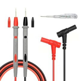 1000V 20A Multimeter Test Lead Probe Banana Plug with Color Photoelectric Pen, Digital Multimeter Probe Electrical Test Probe