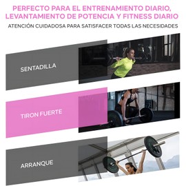 Garselay Cinturon para Gimnasio, Cinturón de Levantamiento de Pesas,Faja para Soporte de Espalda Baja, Para entrenamiento de gimnasio, Sentadillas y peso muerto, Hombres y Mujeres - Rosa S