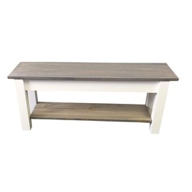 Ezekiel and Stearns Cottage Bench with Shelf (42)