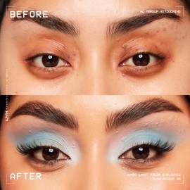 NYX PROFESSIONAL MAKEUP, Jumbo Lash!, Vegan False Lashes, Reusable - GLAM ACCENT