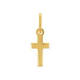 Amor 2031177 Women's Pendant 1.7 cm Gold Cross Comes in Jewellery Gift Box, Gold 585/14ct, No Gemstone